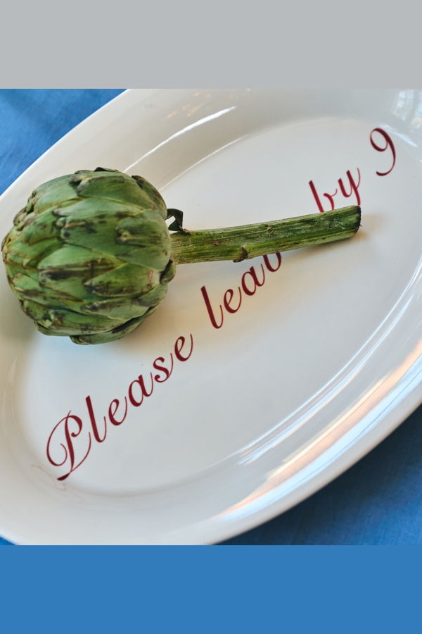 Anna + Nina Please Leave By 9 Serving Platter