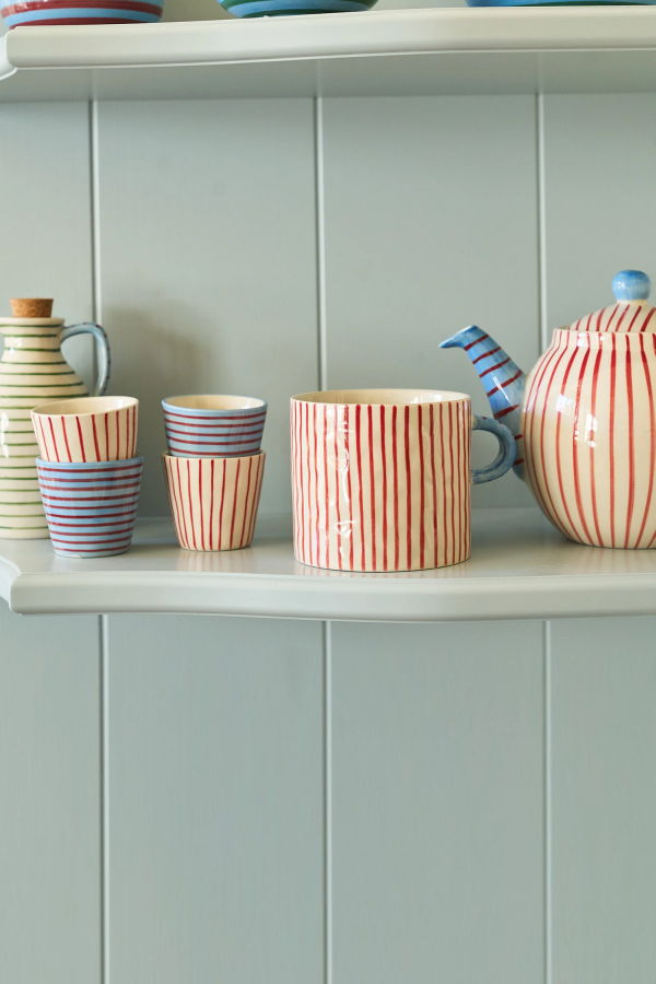 Anna + Nina Stripe Affair Tea Mug Set of 2