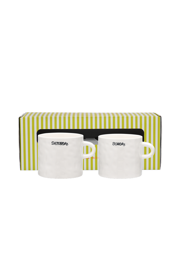 Anna + Nina Weekend Tea Mug Set of 2