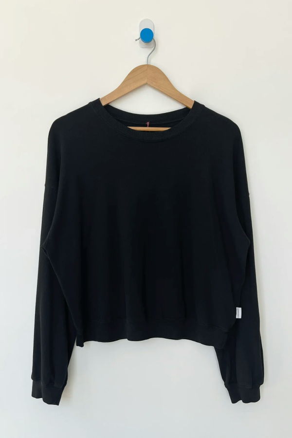 Le Bon Shoppe Cali Jersey Sweatshirt - True Black