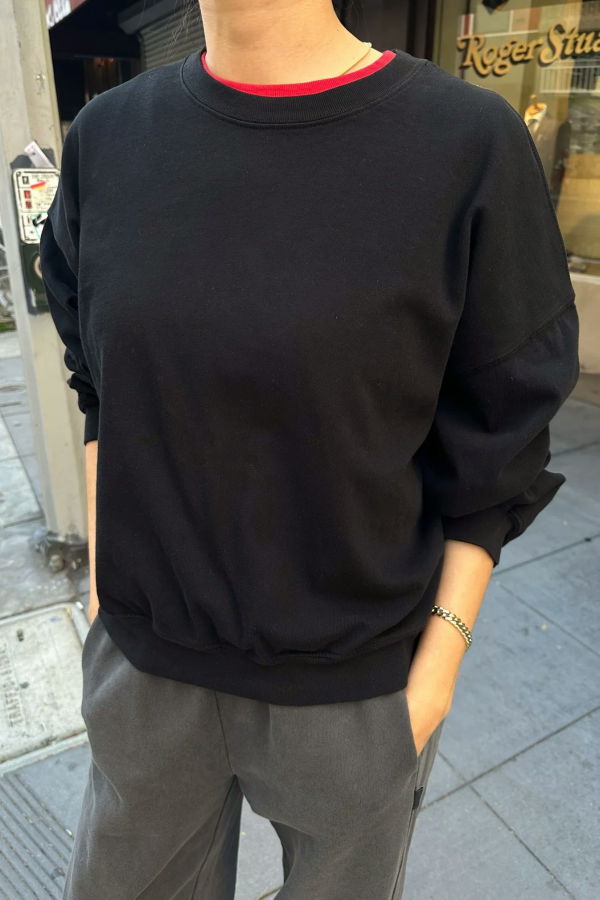 Le Bon Shoppe Cali Jersey Sweatshirt - True Black