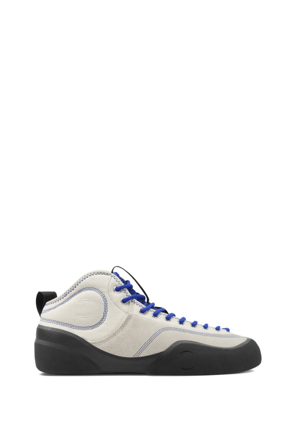 Village PM 1PM Leather Suede Canvas Mid-Top Sneakers