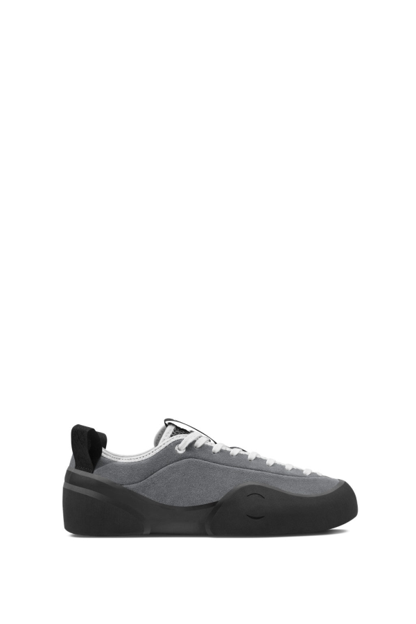 Village PM Leather Suede 1PM Sneakers - Grey/Natural Black