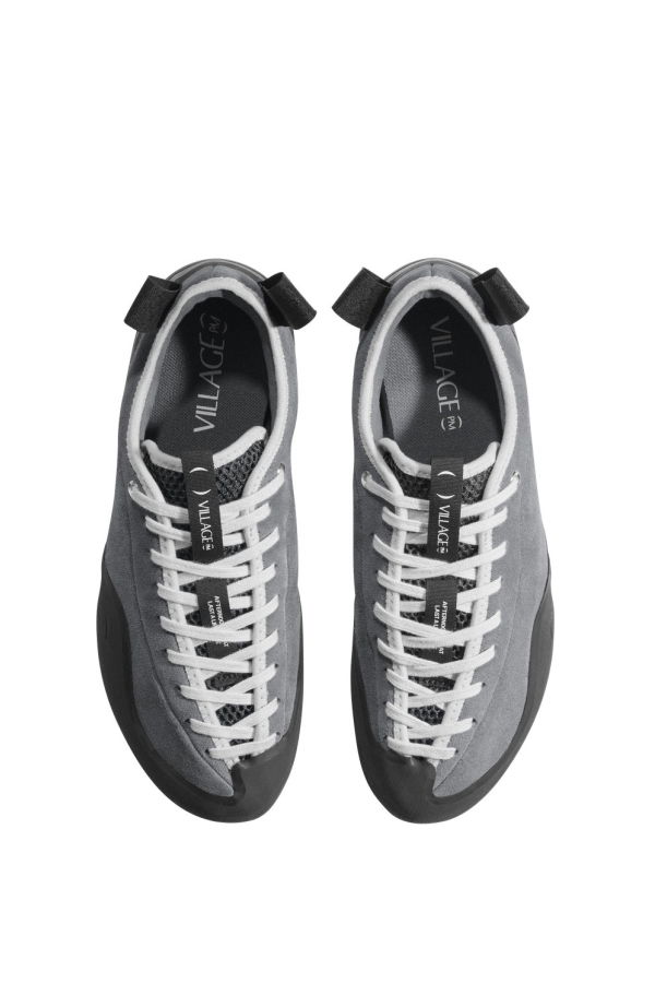 Village PM Leather Suede 1PM Sneakers - Grey/Natural Black