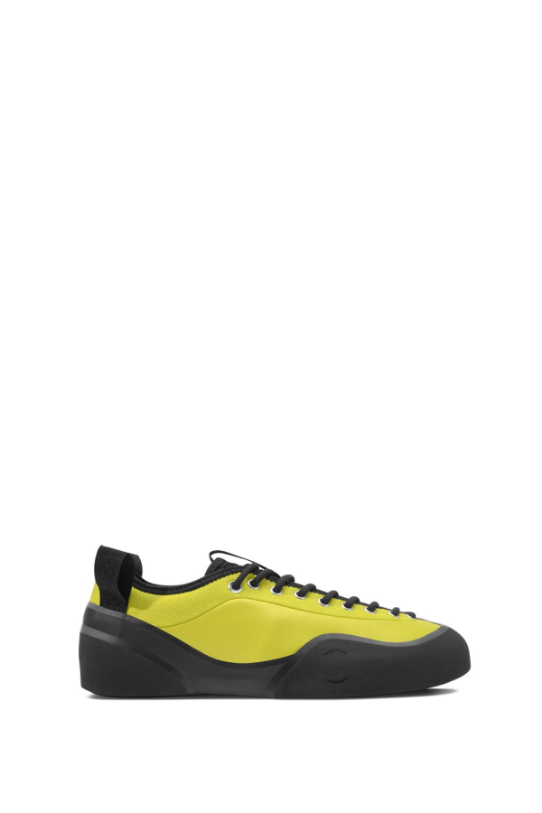 Village PM 1PM Leather Canvas Sneakers - Lime LTR/Natural Black