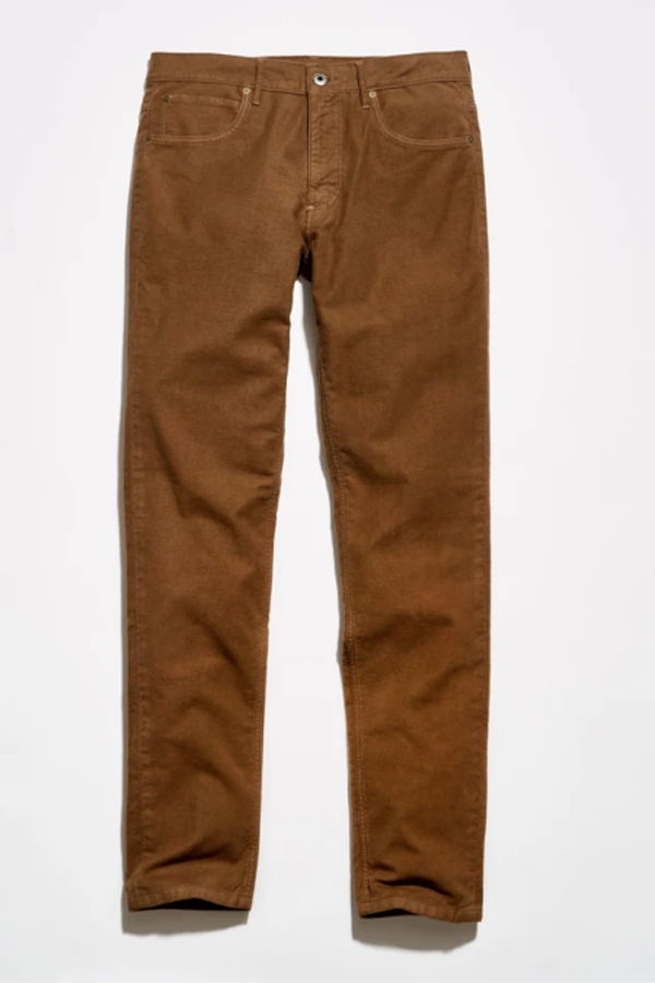 Billy Reid Moleskin Cochran Pant - Tobacco
