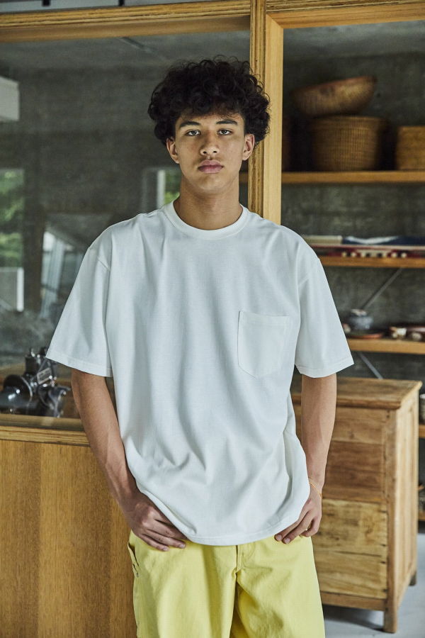 Orslow Sturdy Cotton T-Shirt with Pocket