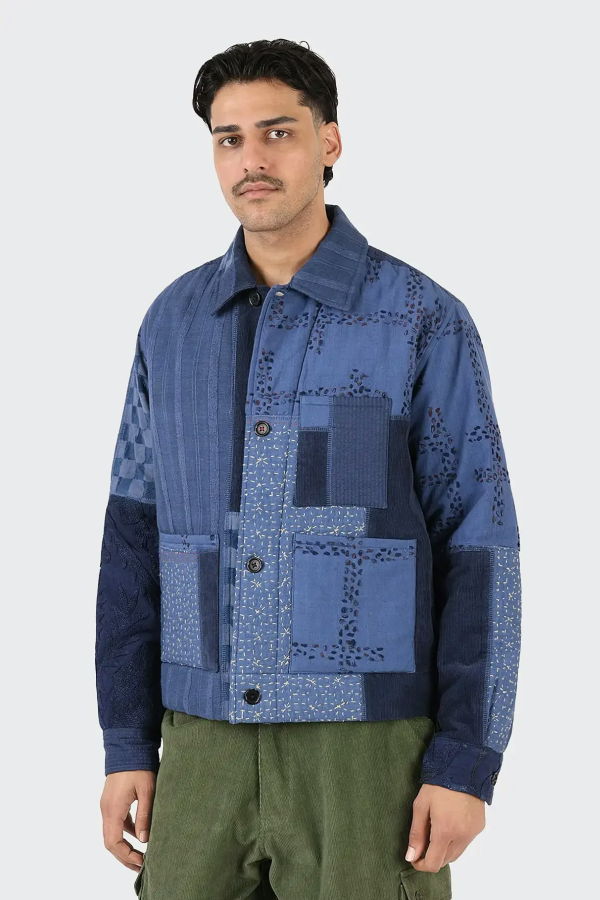 Kardo Craft Bodhi Jacket Indigo Patchwork