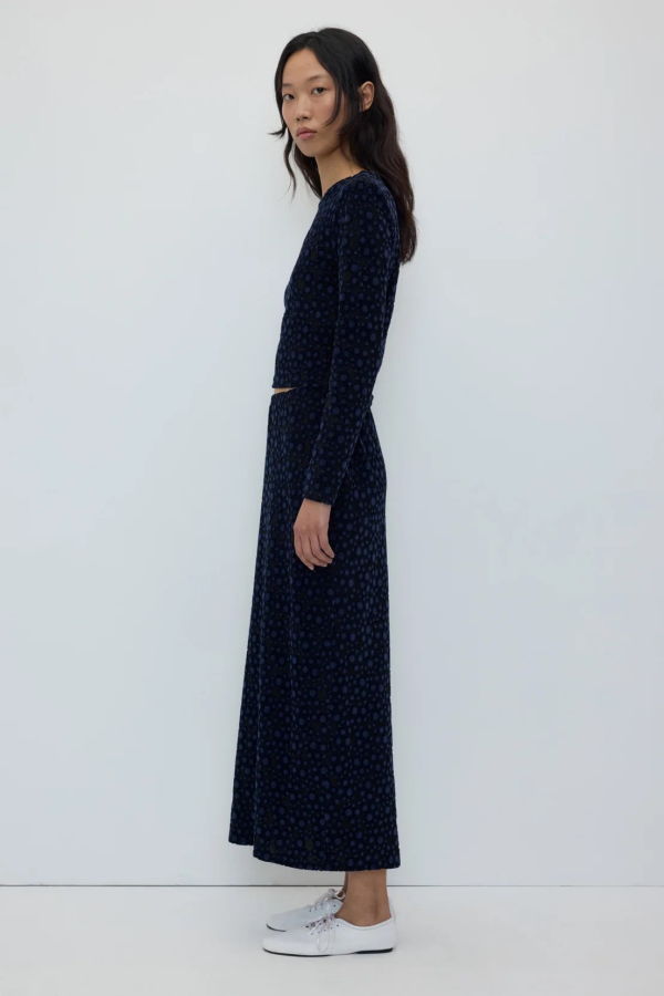 Rita Row Coppa Velvet Flocked Skirt