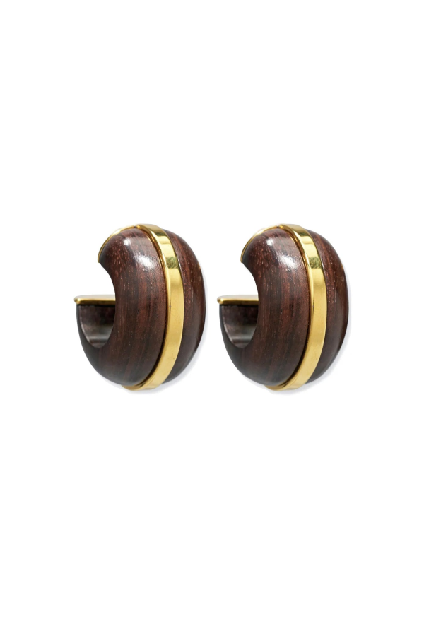 Lizzie Fortunato Halo Hoops - Acacia Wood