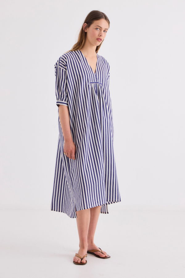 Runaway Bicycle Irene Dress - Indigo Blue