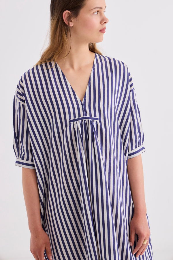 Runaway Bicycle Irene Dress - Indigo Blue
