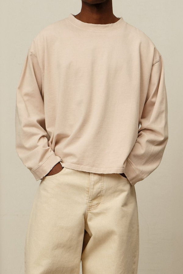 Colbo Long Sleeve Distressed T-Shirt