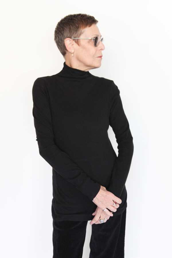 Black Crane Long Sleeve Turtleneck
