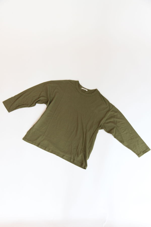 Black Crane Loose Fit L/S Tee