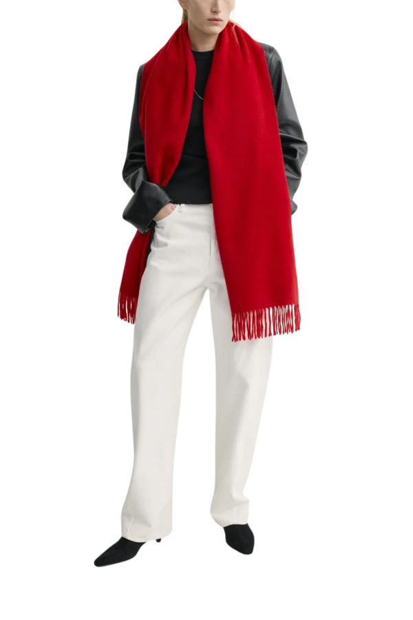 Totême Cashmere Tassel Scarf - Red
