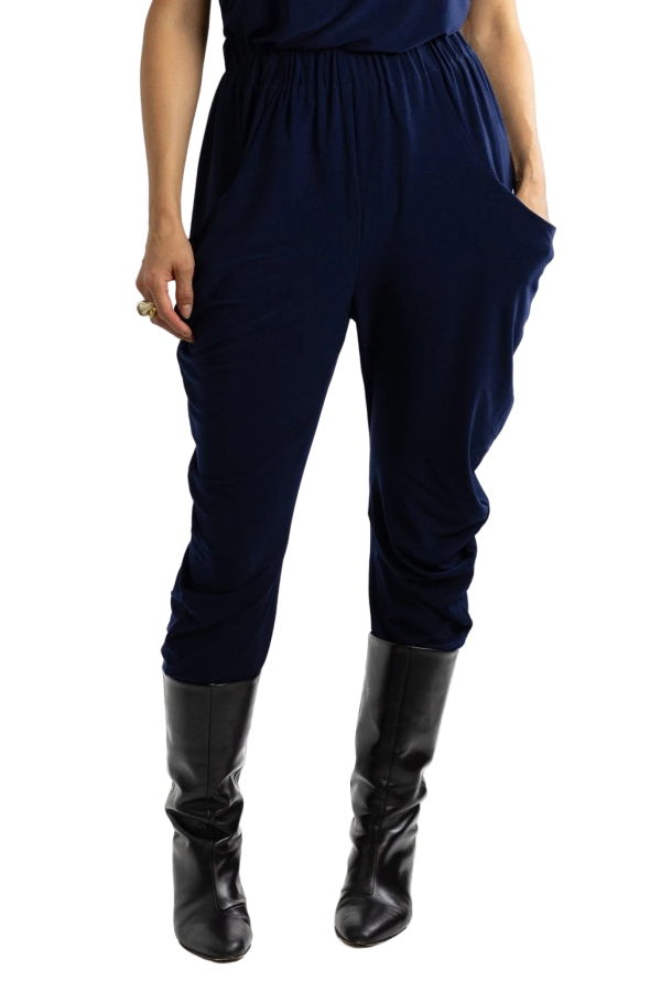 Meg Circle Pant - Navy