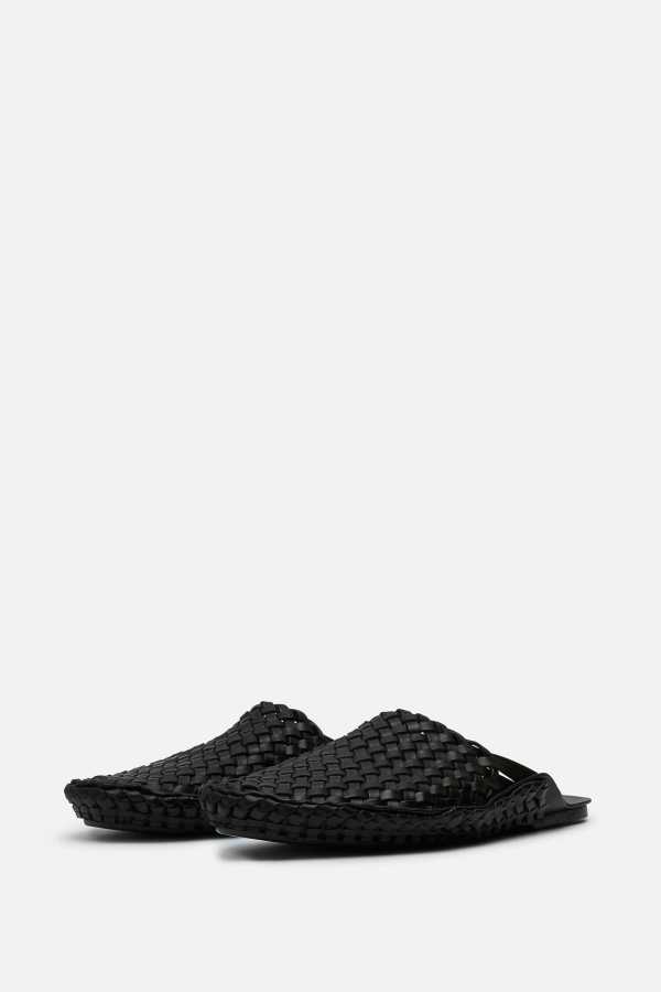 The Row Woven Slip-On Slippers