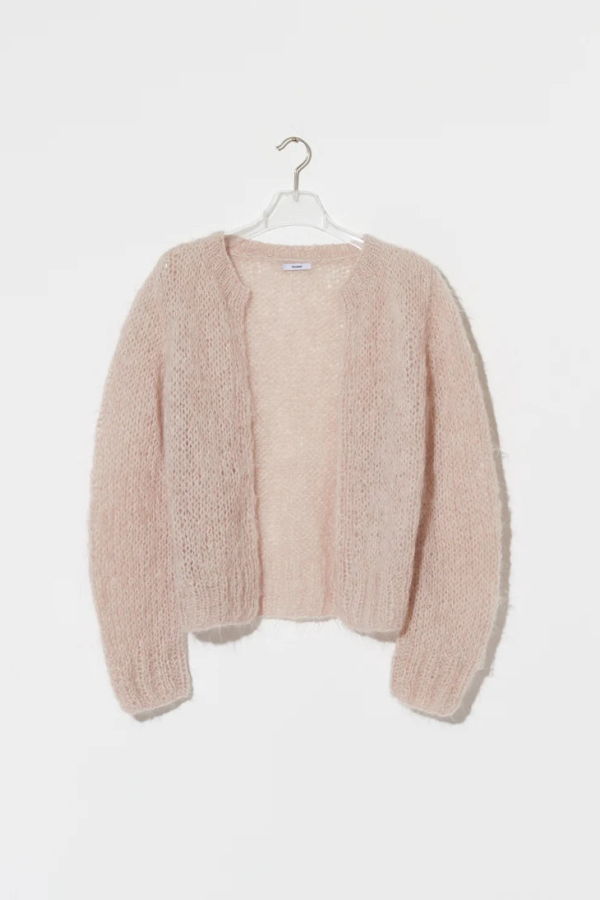 Maiami Shaggy Alpaca Bomber Cardigan