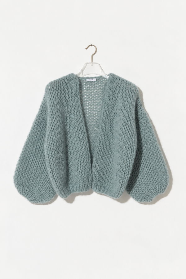 Maiami Wool Alpaca Mix Bomber Cardigan