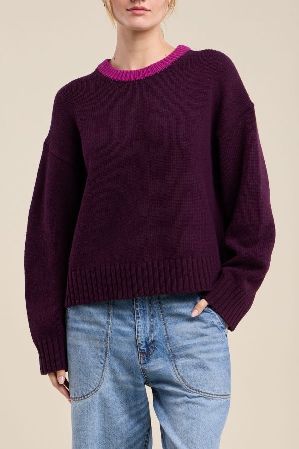 Velvet Calen Sweater - Plum