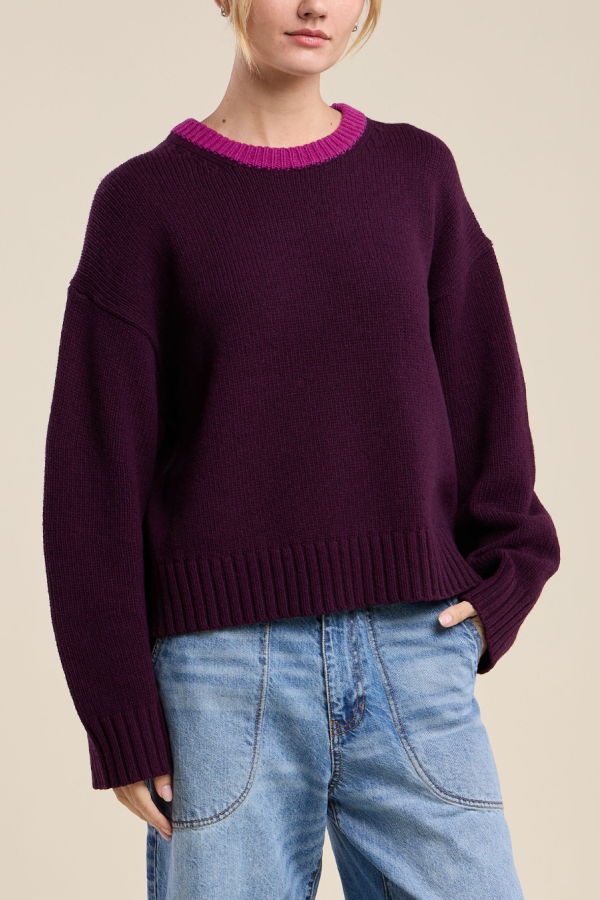 Velvet Calen Sweater - Plum