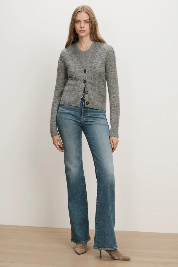 Veronica Beard Solene Cardigan - Heather Grey