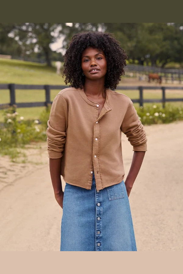 Frank & Eileen Jackie T-Shirt Cardigan - Chai