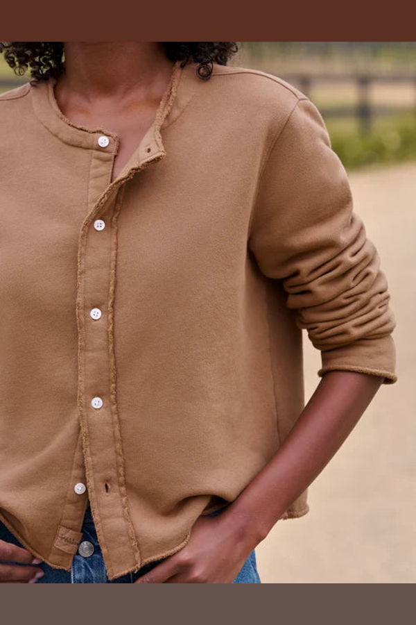 Frank & Eileen Jackie T-Shirt Cardigan - Chai