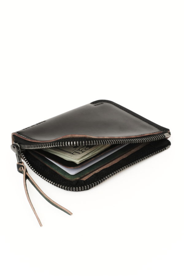 MAKR Cordovan Zip Luxe V2 B-Quality Wallet - Black