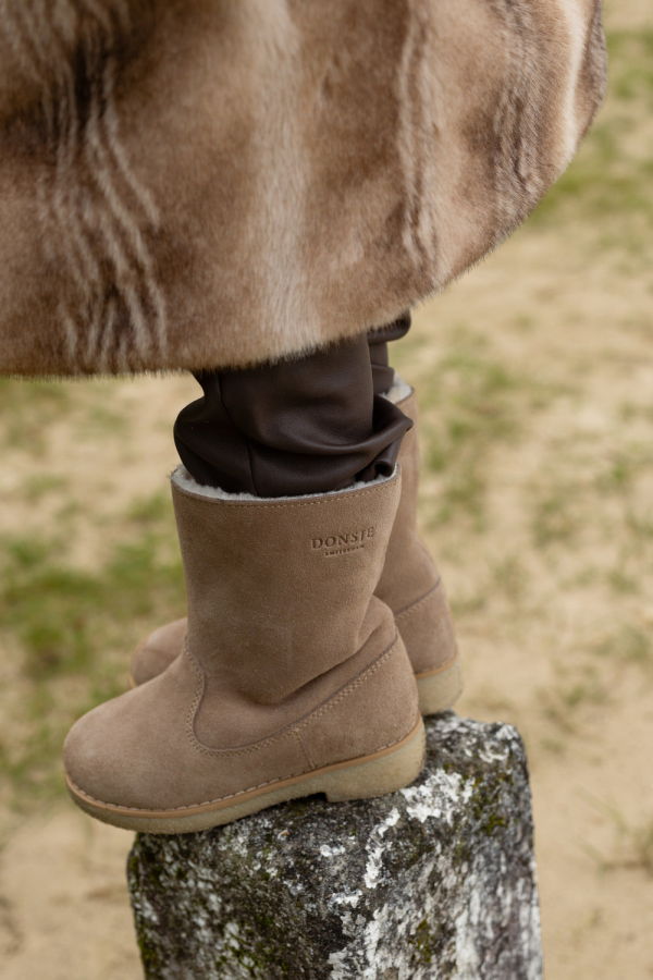 KIDS Donsje Aniq Boots - Taupe Suede