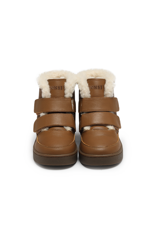 KIDS Donsje Clenn Boots - Chestnut Leather