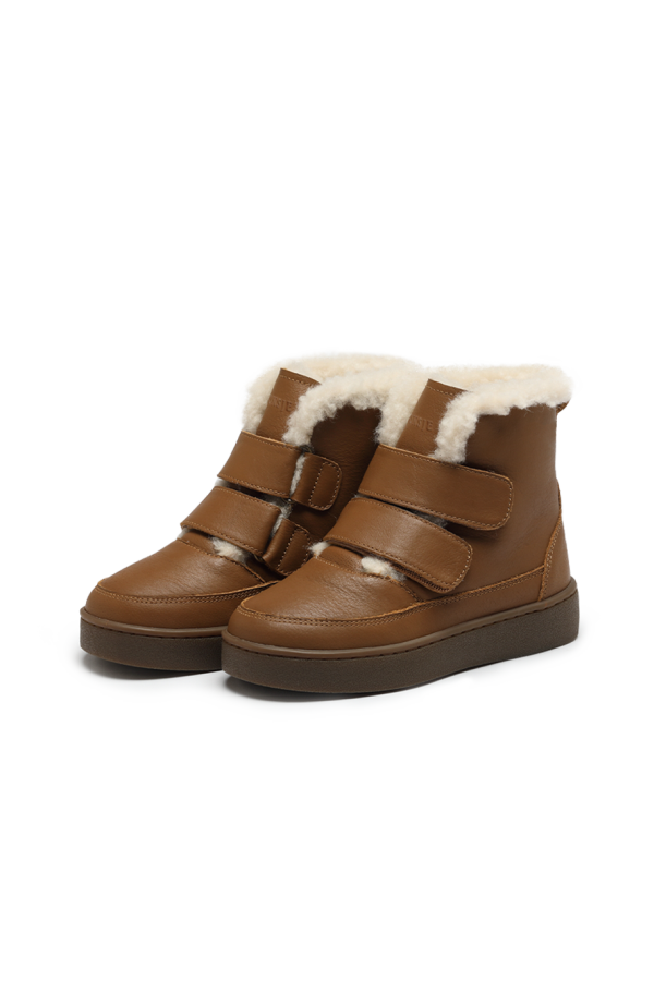 KIDS Donsje Clenn Boots - Chestnut Leather