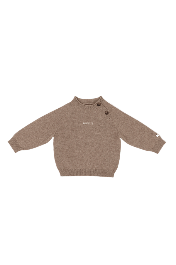 KIDS Donsje Collyns Cashmere Wool Sweater - Dusty Brown