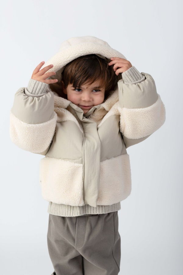 KIDS Donsje Damian Jacket - Soft Grey