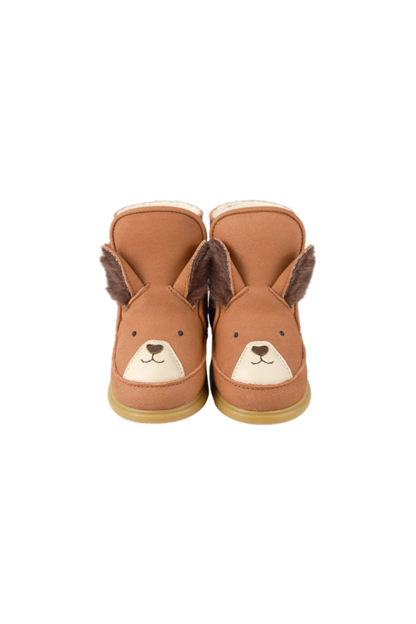 KIDS Donsje Dubu Exclusive Fluffy Squirrel Shoes - Walnut Nubuck