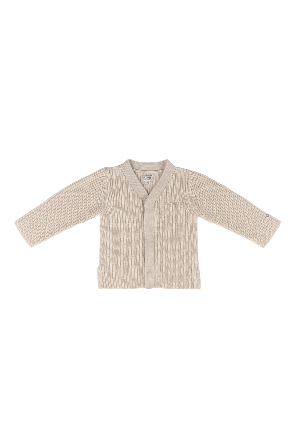 KIDS Donsje Fennie Merino Wool Cardigan - Soft Sand