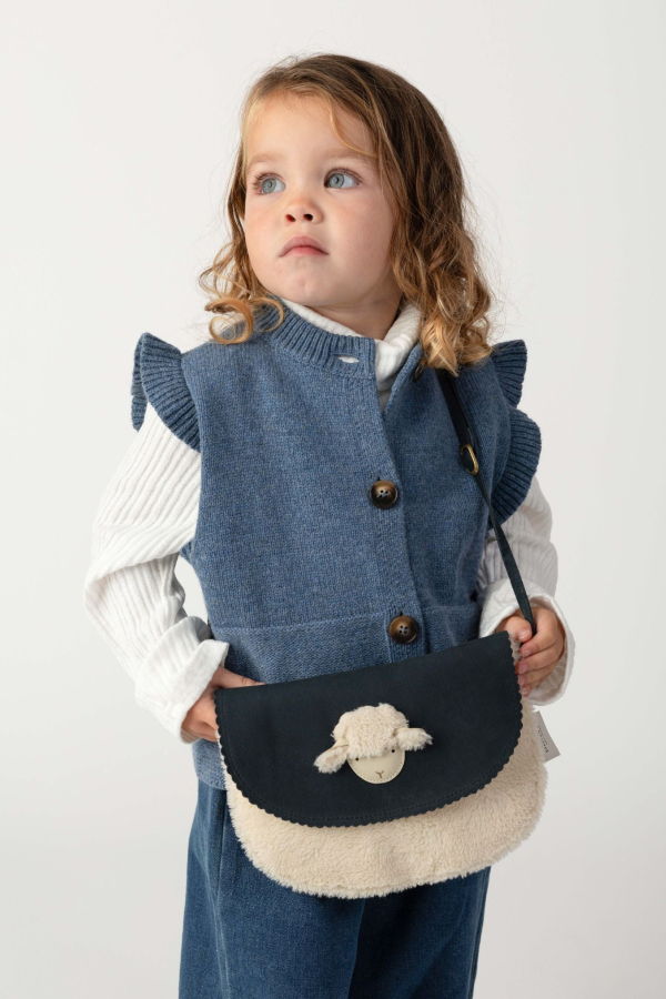 KIDS Donsje Hespera Vest - Royal Blue Melange