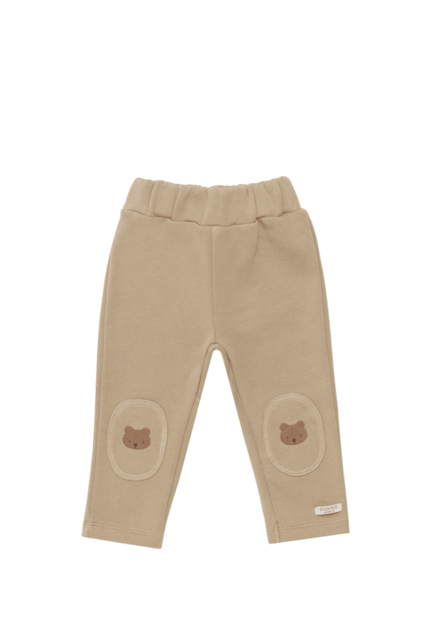 KIDS Donsje Joek Bears Trousers - Sesame