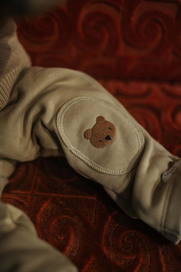 KIDS Donsje Joek Bears Trousers - Sesame
