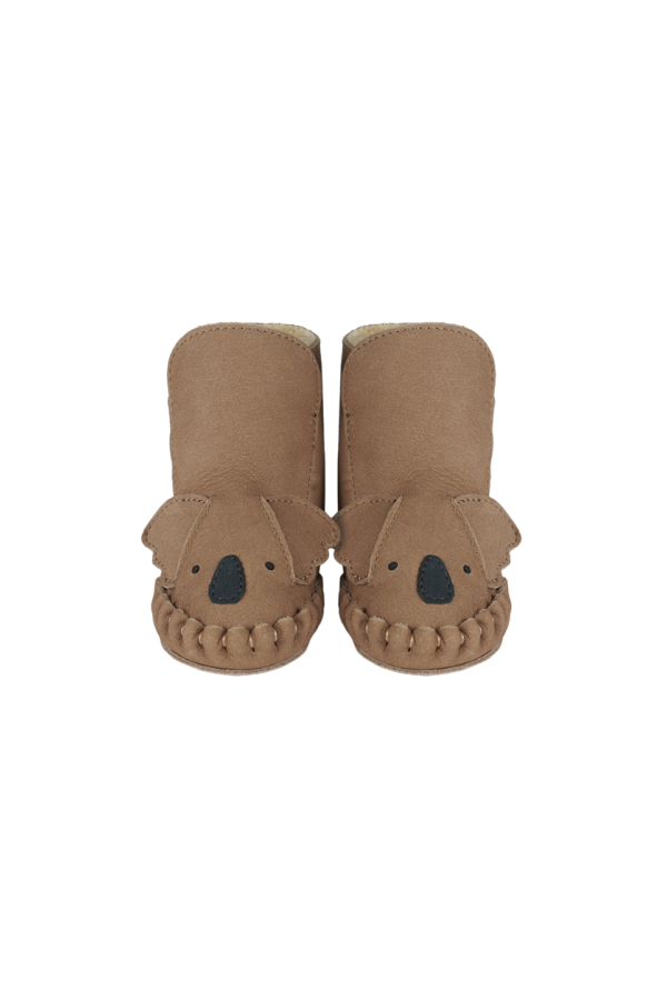 KIDS Donsje Kapi Classic Koala Booties - Truffle Nubuck