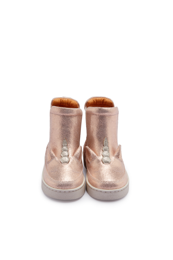 KIDS Donsje Kheera Unicorn Boots - Powder Metallic Leather