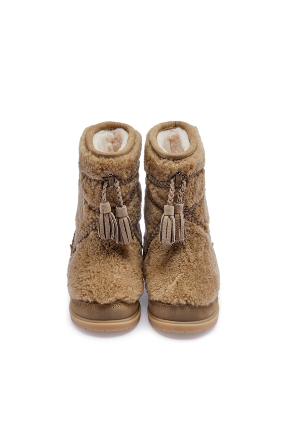 KIDS Donsje Myril Boots - Stone Sheep Wool