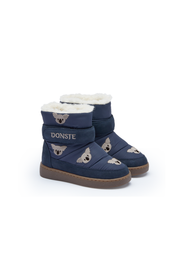 KIDS Donsje Ritto Koala Boots - Blue Marine