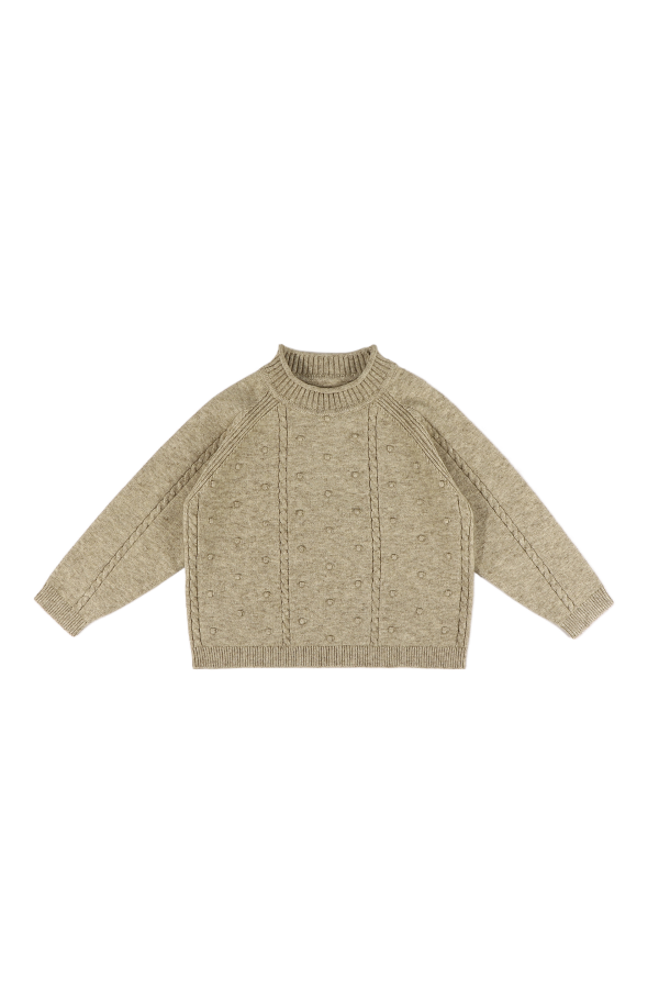 KIDS Donsje Sagee Sweater - Sesame Melange