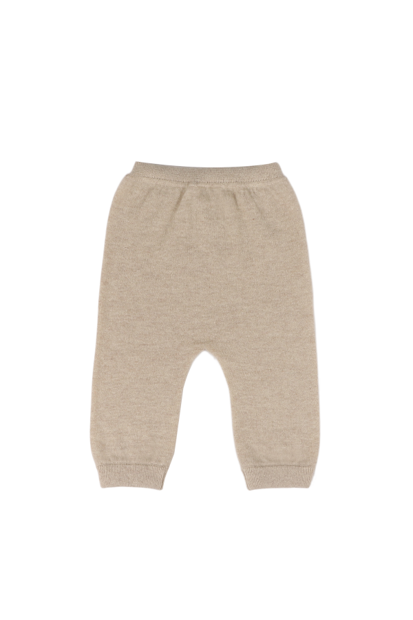KIDS Donsje Sevijn Cashmere Wool Trousers - Soft Sand Melange