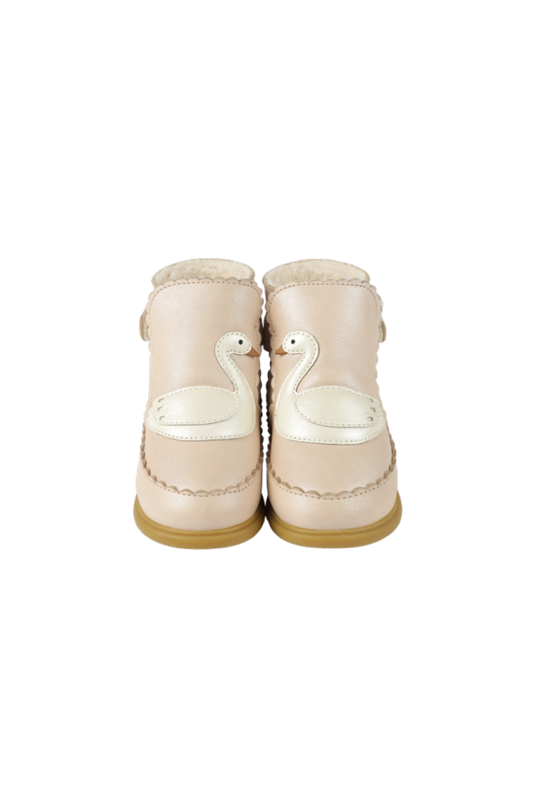 KIDS Donsje Sify Swan Shoes - Powder Metallic Nubuck