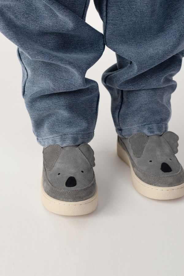 KIDS Donsje Thato Koala Boots - Ice Blue Suede