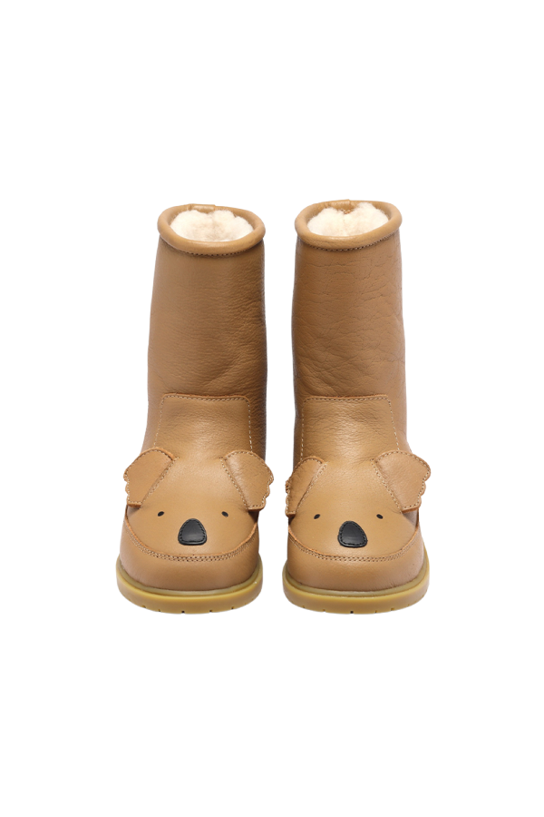KIDS Donsje Wadudu Classic Koala Boots - Truffle Leather