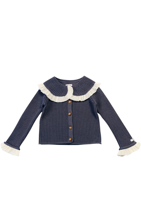 KIDS Donsje Zoila Cardigan - Blue Marine